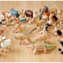 Bộ đồ chơi động vật bằng gỗ