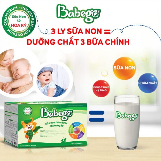 Sữa non thảo dược chùm ngây babego